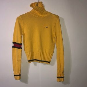 Tommy Hilfiger Turtleneck Sweater Flag Cable Knit